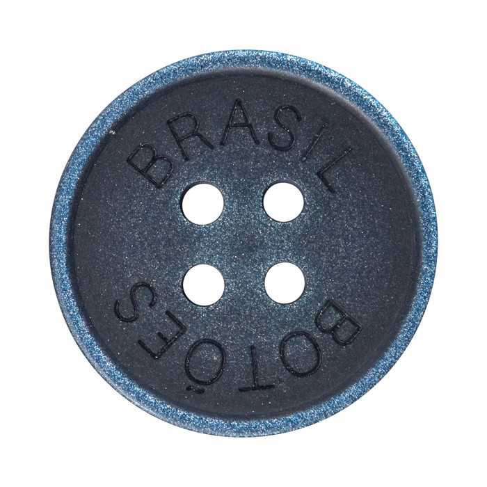 Botão Poliéster efeito metalizado